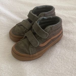 Boys dark green vans size 11